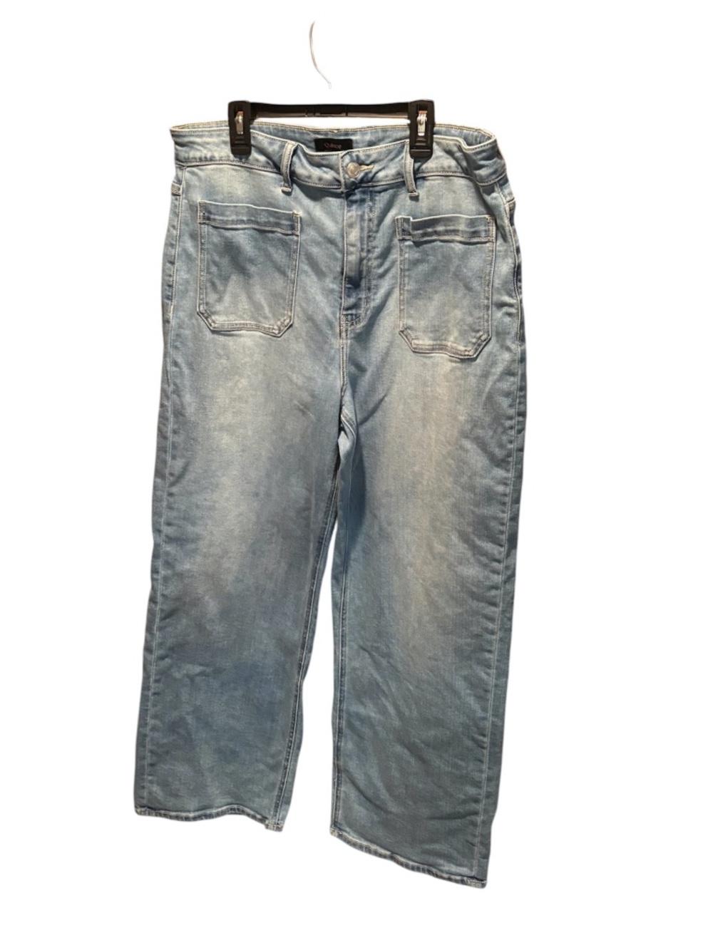 Quince Bella Stretch Patch Pocket Wide Leg Jeans Size 33